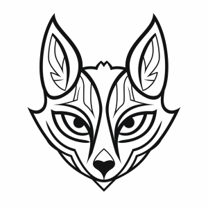 Fox - Fun & games with fox face template