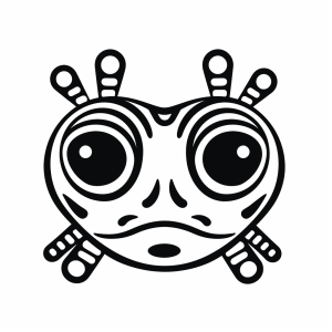 Frog - Frog face mask for children