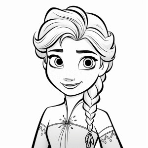 Frozen - Ice princess adventure coloring page