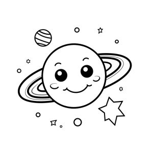 Galaxy - Space coloring picture: Galactic adventure