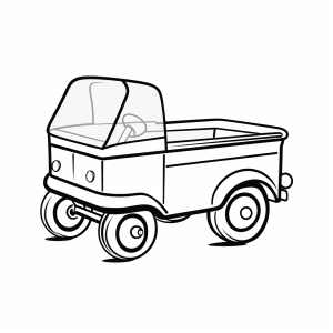 Garbage truck - Garbage truck coloring page for little explorers