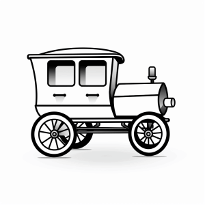 Garbage truck - Garbage truck coloring page for kids