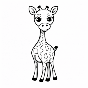 Giraffe - Giraffe coloring adventure for children