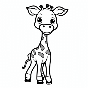 Giraffe - Giraffe safari coloring fun