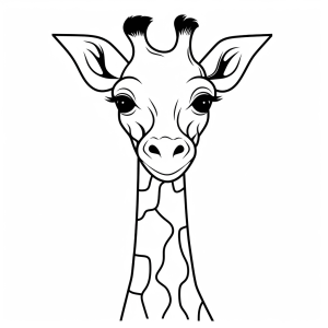 Giraffe - Giraffe drawing coloring