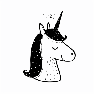 Glittering unicorn - Sparkling unicorn coloring experience