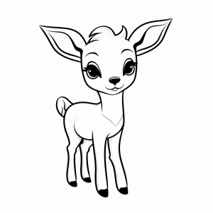 Goat - Cute goat for creative coloring