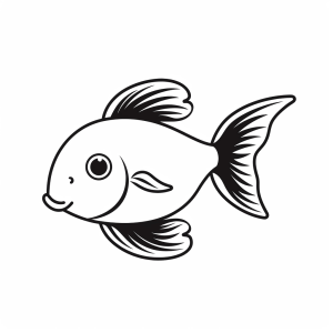 Goldfish - Goldfish coloring picture: An underwater adventure