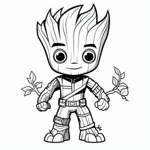 Groot - Groot coloring picture for children