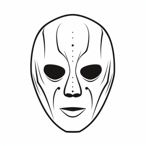 Halloween - Scary Halloween figure mask to print out