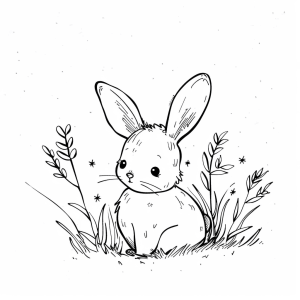 hare - Cute hare to color in