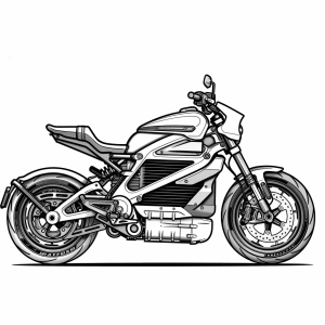 Harley-Davidson LiveWire - Harley-Davidson LiveWire coloring picture