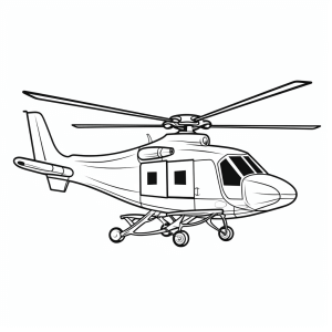 Helicopter in flight - Helicopter adventure coloring fun