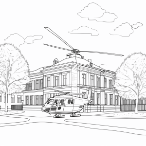 Helipad - Helipad to color in