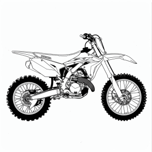 Honda CRF450L - Honda CRF450L offroad motorcycle coloring picture