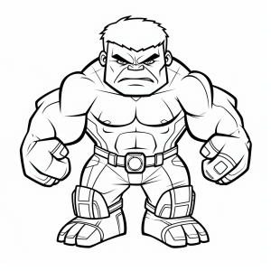 Hulk - Angry Hulk to color in