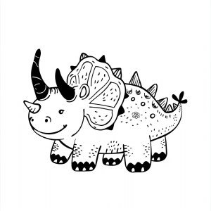 Ice Age dinosaurs - Ice Age dinosaur adventure coloring page