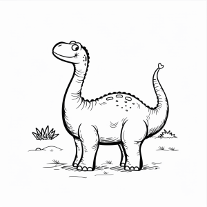 Iguanodon - Iguanodon dinosaur coloring page