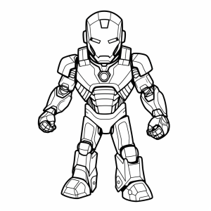 Iron Man - Iron Man heroes coloring picture