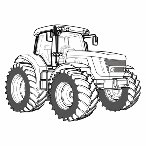 JohnDeere - Tractor drawing to color in