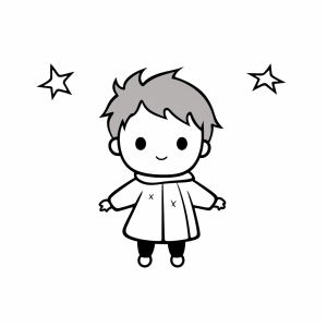 Juggler - Juggling boy with stars