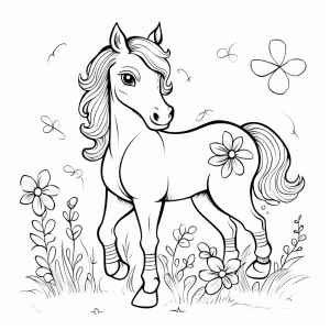 Jumper - Jumping horse coloring page