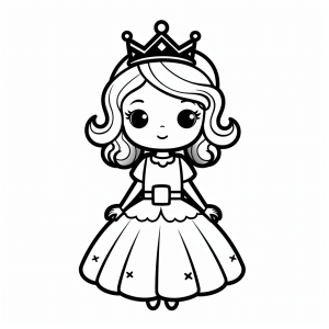 Knight princess - Knightly princess coloring page