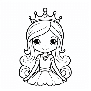 Knight princess - Knight princess coloring picture for creative children