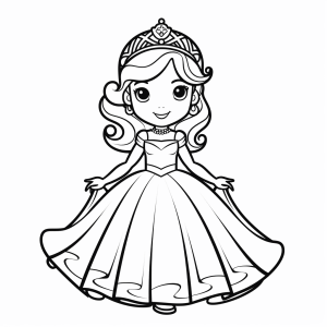 Knight princess - Chivalrous princess coloring page