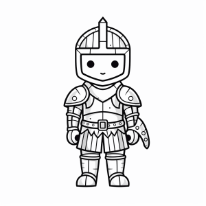 Knight's castle - Knight's castle coloring picture for children