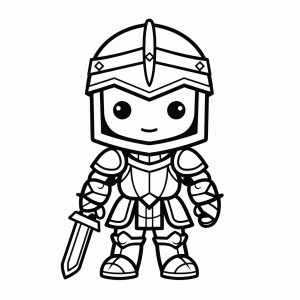 Knight's festival - Knight festival adventure coloring page for kids