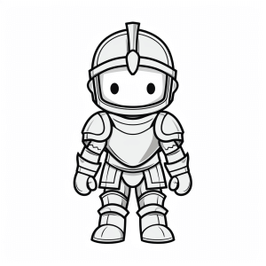 Knight's helmet - Knight's helmet coloring adventure for children