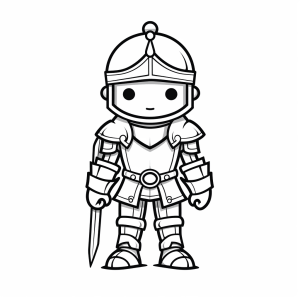 Knight's helmet - Knight's helmet adventure coloring page