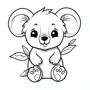 Koala - Koala coloring picture