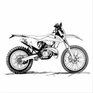 KTM 350 EXC-F - KTM 350 EXC-F adventure painting template