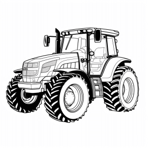 Kubota - Farm adventure: Tractor coloring page