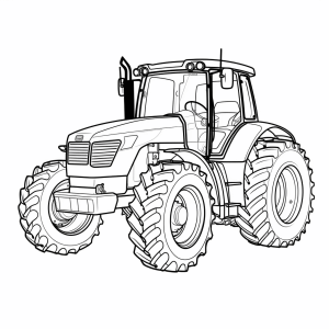 Kubota - Tractor coloring picture for little farmers