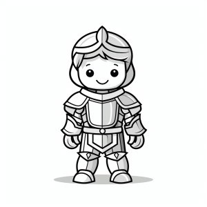 Lance - Little knight drawing to color in