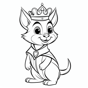 Lion King - Royal lion cub to color in