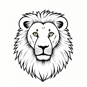 Lion - Lion coloring page for kids