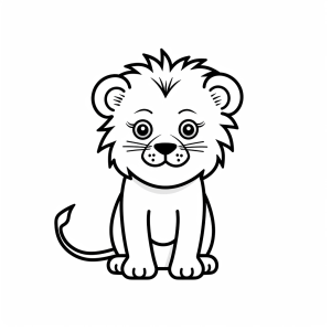 Lion - Lion coloring page to print