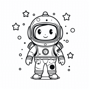 Magic potion - Space magic coloring page