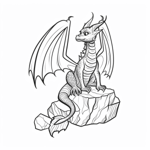 Magical dragon hoard - Dragon hoard coloring experience