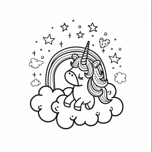 Magical unicorn in the fog - Discover the magical unicorn in Cloudland