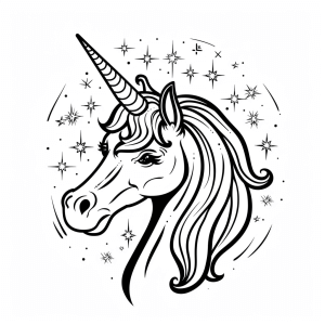 Majestic unicorn - Magical unicorn coloring experience