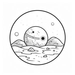 Mars - Mars adventure coloring sheet