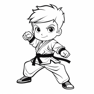 Martial arts - Karate martial arts drawing