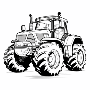 MasseyFerguson - Tractor coloring page for little farmers