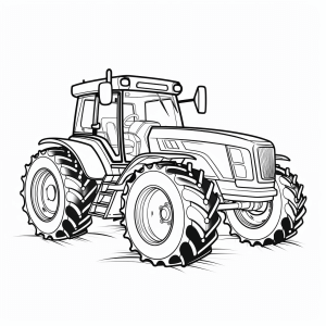 MasseyFerguson - Tractor coloring picture for children