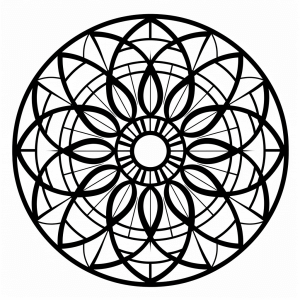 Meditation Mandala - Calm concentration with creative drawings